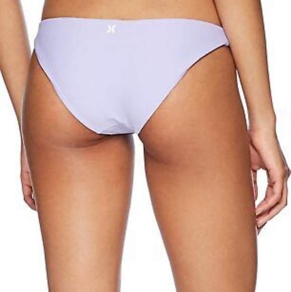 Hurley Women's Quick Dry Compression Solid Bikini Bottom, Purple Pulse, S - Picture 2 of 3